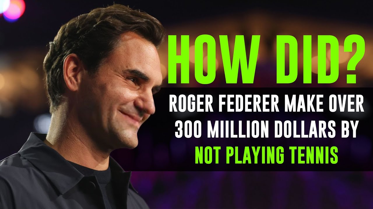 How did Federer make over 300 million Dollars by NOT playing tennis?? #tennis #federer #rogerfederer