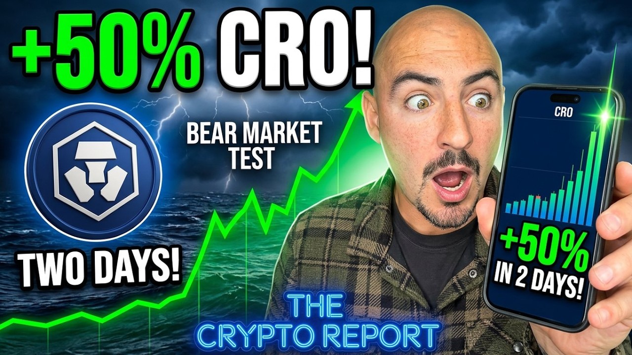 CRO Coin Up +50% In Just TWO DAYS! (Crypto.com BEAR MARKET TEST!)
