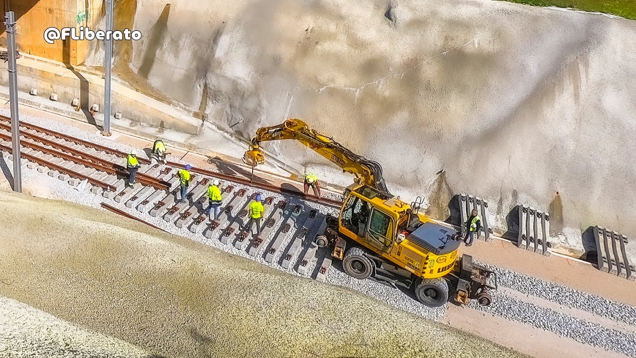 Montagem de AMV na estação Mortágua TIME LAPSE