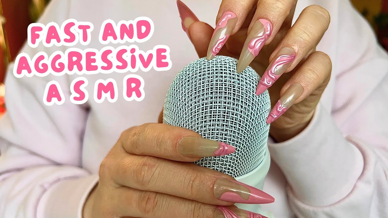 Fast & Aggressive ASMR Bare Mic Scratching for Strong Tingles (No Talking)