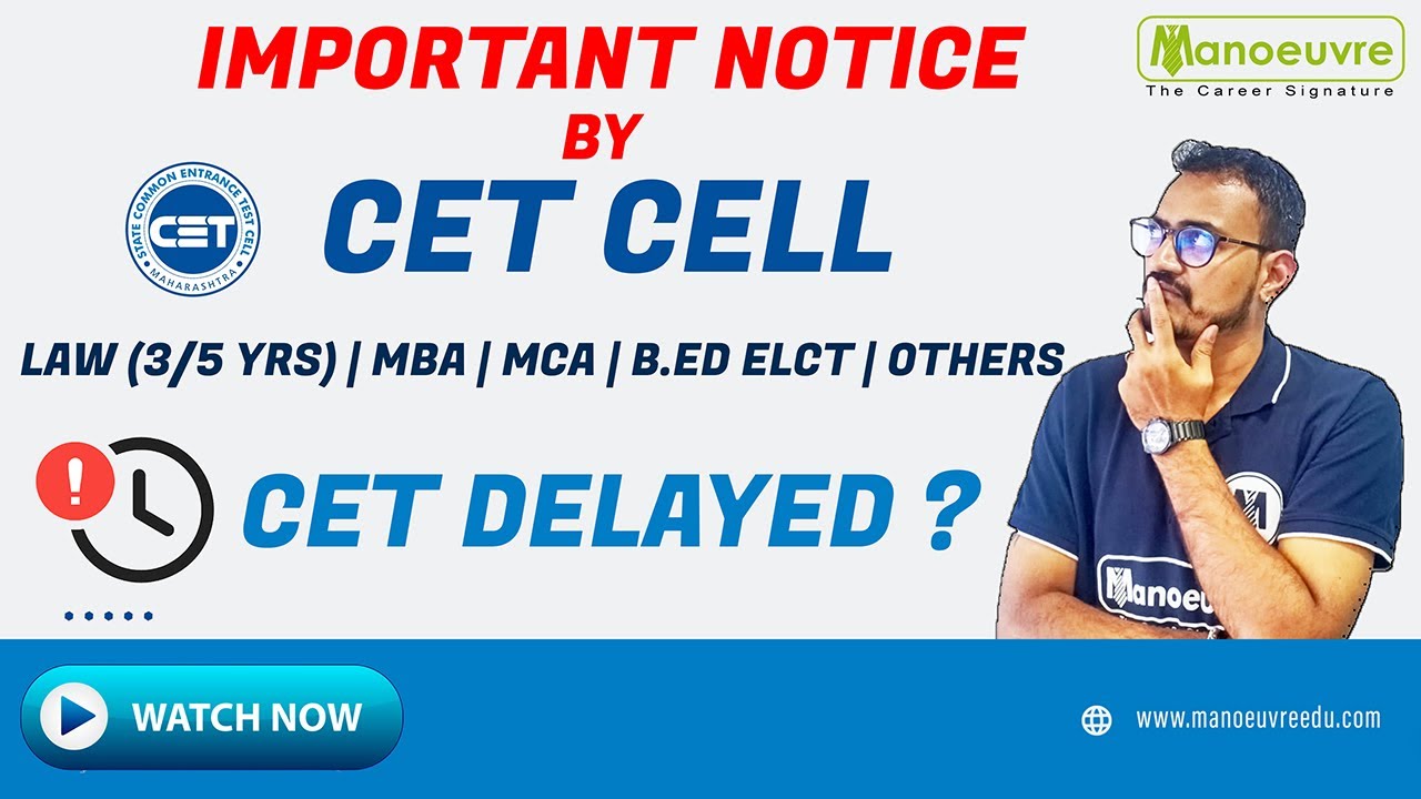 MHCET 2022 I IMPORTANT NOTICE BY CET CELL FOR B.ED & ELCTC ET