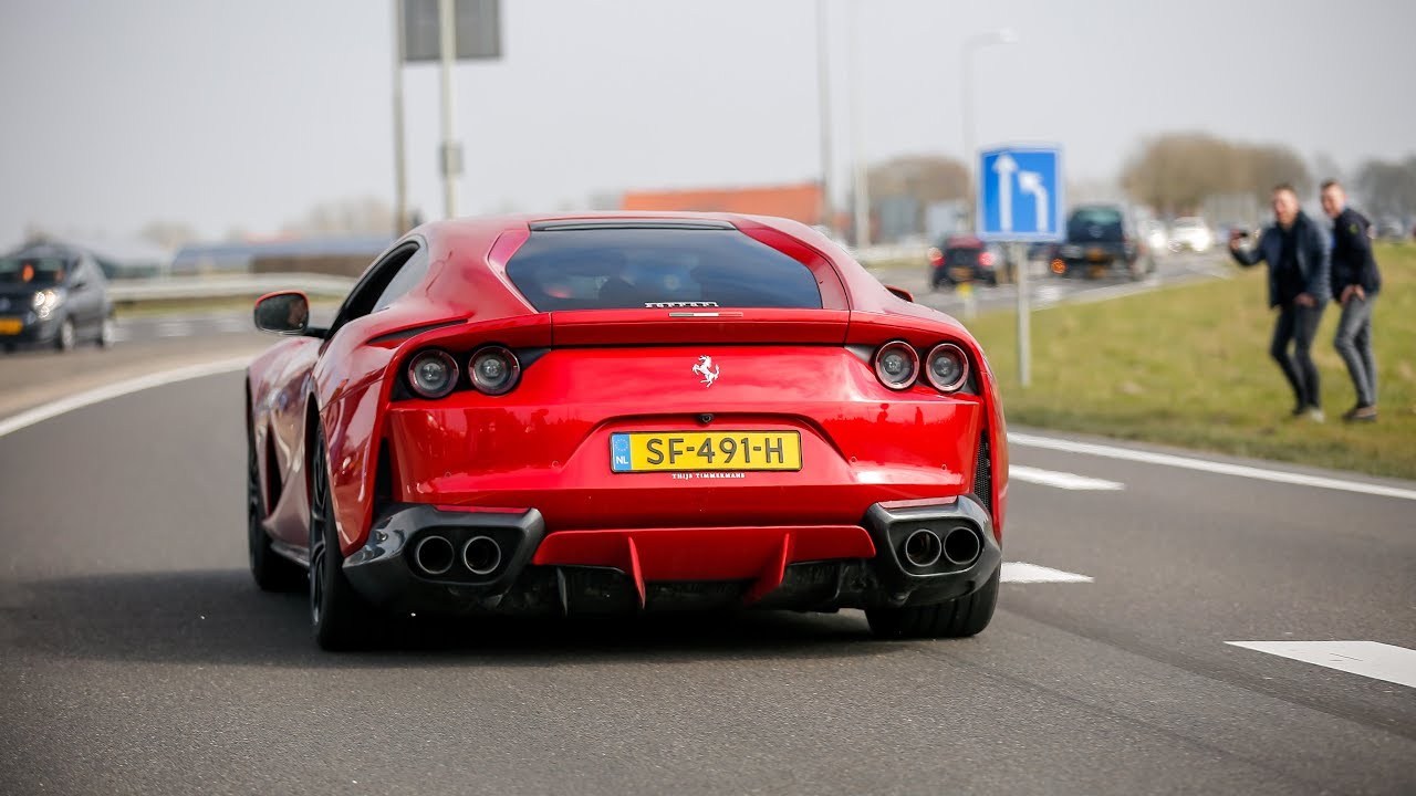 Ferrari 812 Superfast - Lovely V12 Sounds !