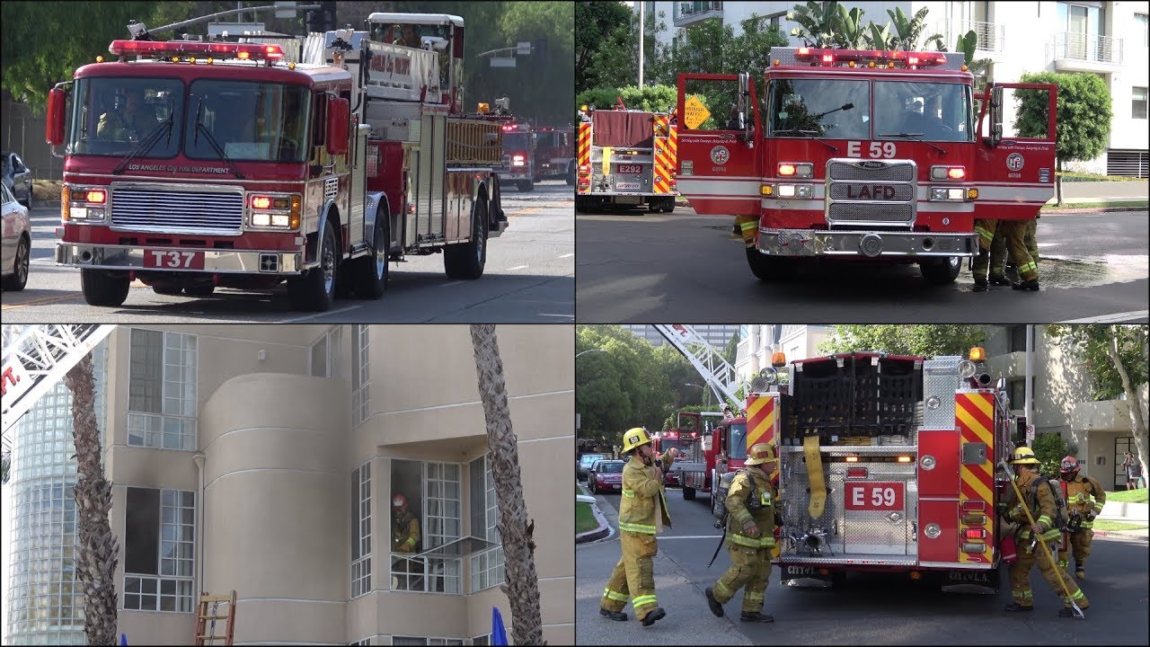 [Early Arrival] Structure Fire - Multiple LAFD Fire Trucks responding