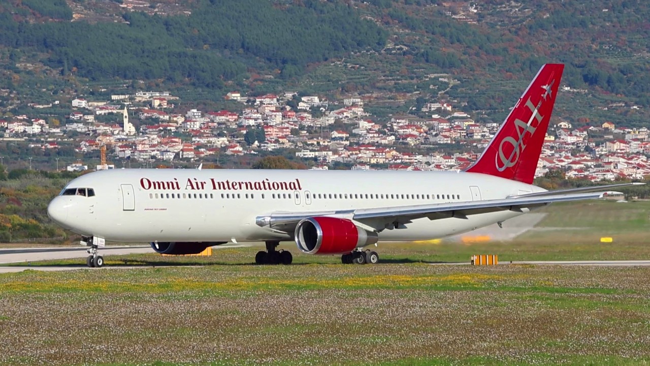Boeing 767-300 Takeoff & Friendly Pilot! - Omni Air International - Split Airport