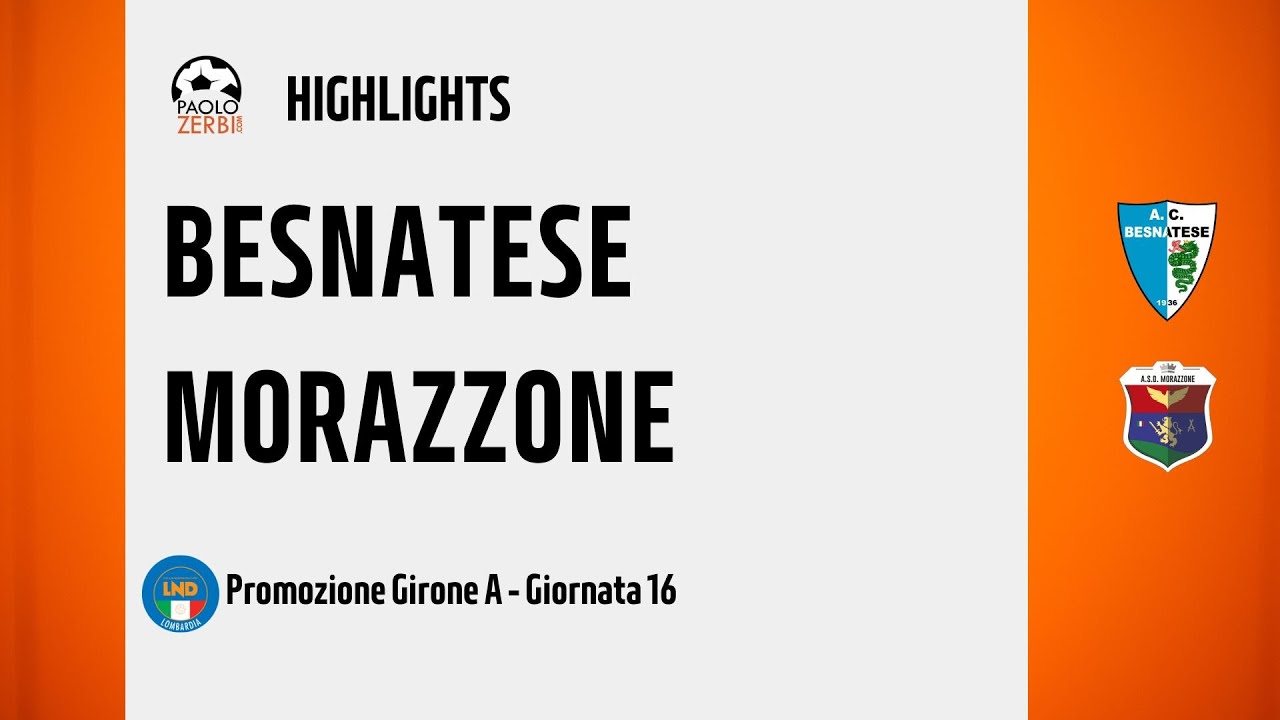 [HIGHLIGHTS] Promozione Girone A 24/25 - Day 16 - Besnatese - Morazzone