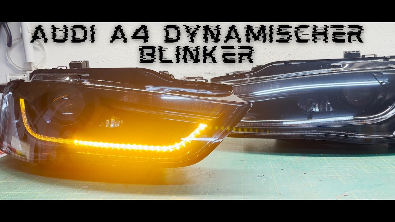 Audi A4 B8 8K dynamischer Blinkerumbau Scheinwerfer ENDLICH! / dynamic blinker Audi A4 B8 | Tobi3C