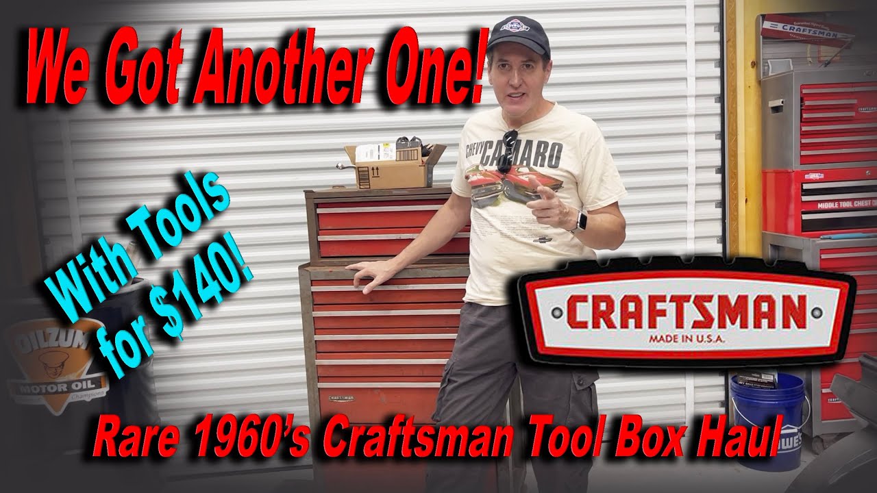 Rare 1960's Craftsman Tool Box Haul with Tools!