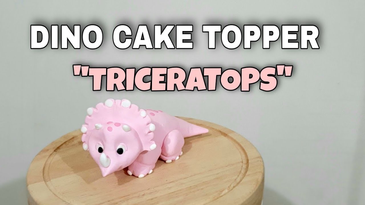 DINO CAKE TOPPER_THE TRICERATOPS