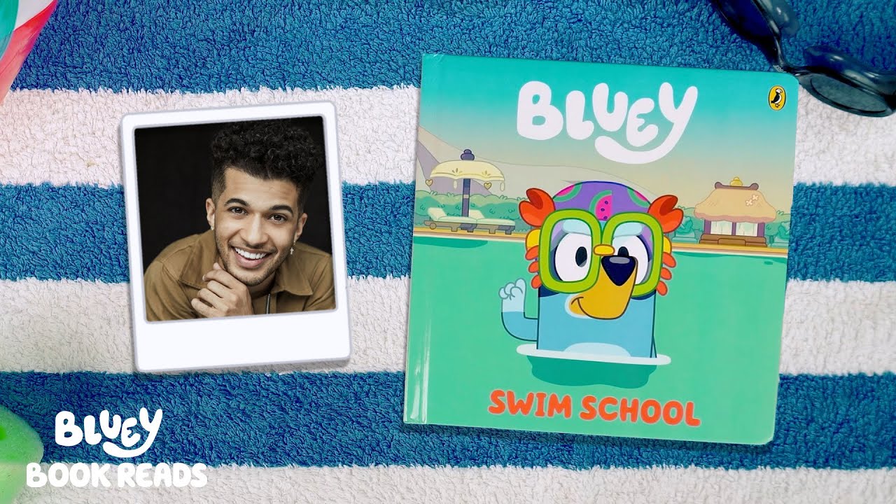 Swim School 🤿 Read by Jordan Fisher | Bluey Book Reads | Bluey