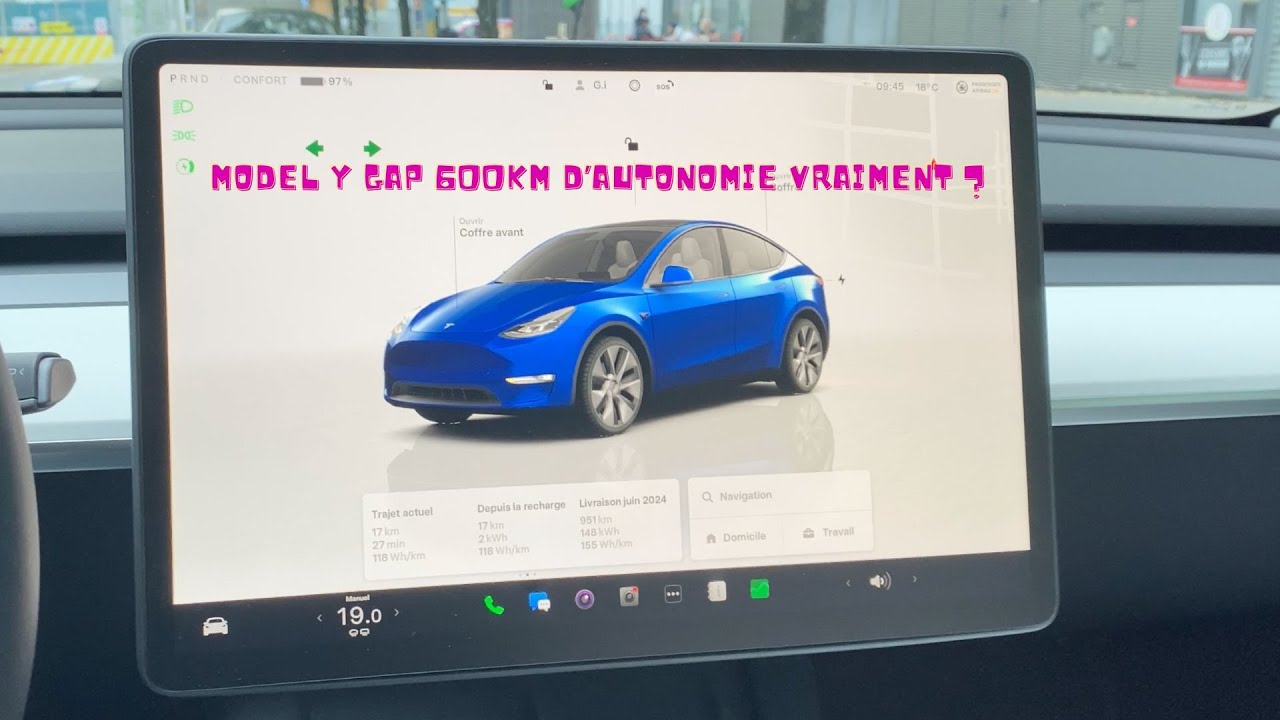 MODEL Y GAP : UNE CONSO MIXTE DE  128 WH/KM