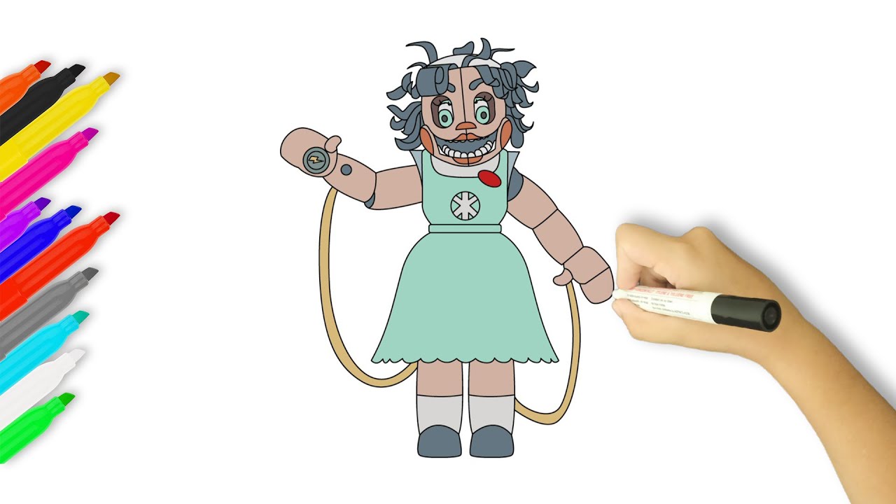 How to Draw Nurse Dollie | FNAF Secret of the Mimic