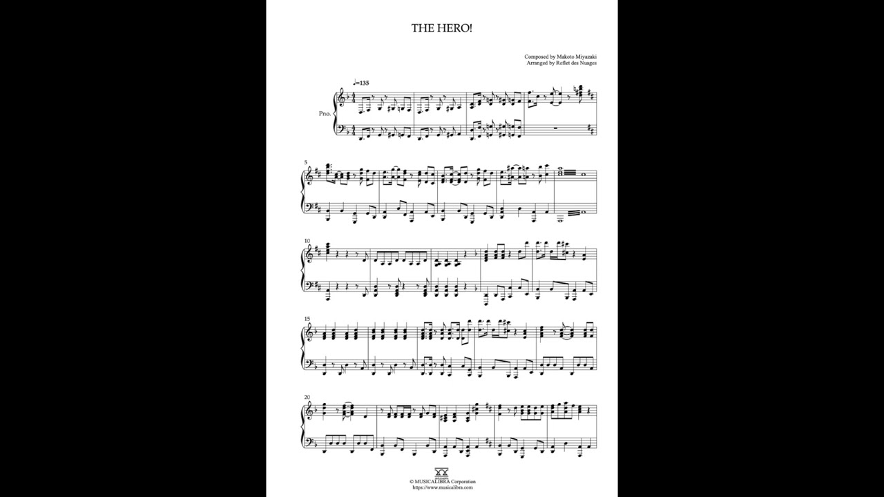 [MUSICALIBRA] The Hero! - Piano Solo