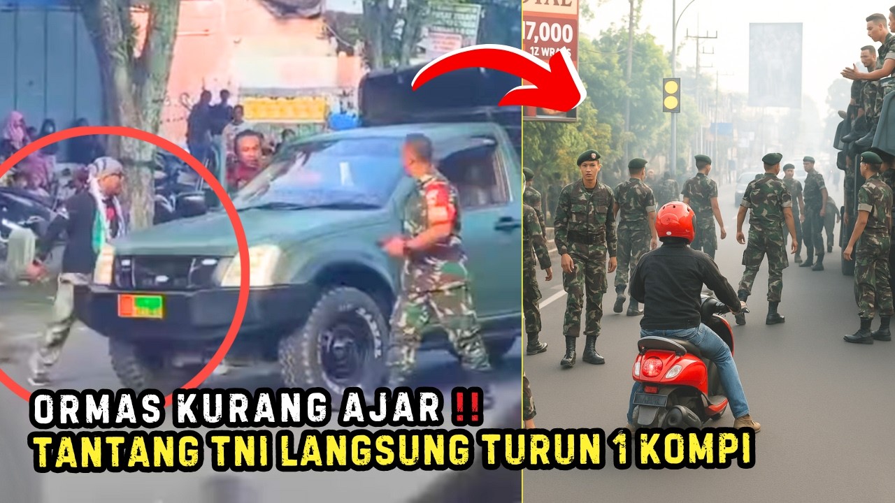 ORMAS KURANG AJAR‼️TANTANG TNI LANGSUNG TURUN 1 KOMPI ?!