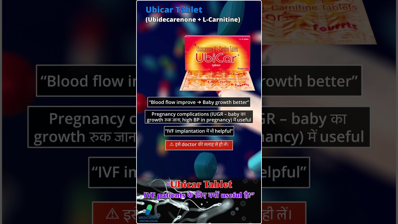 Ubicar Tablet | IVF में Sperm और Egg Quality Improve करने वाली दवा | Pharmacist Somesh Bishnoi