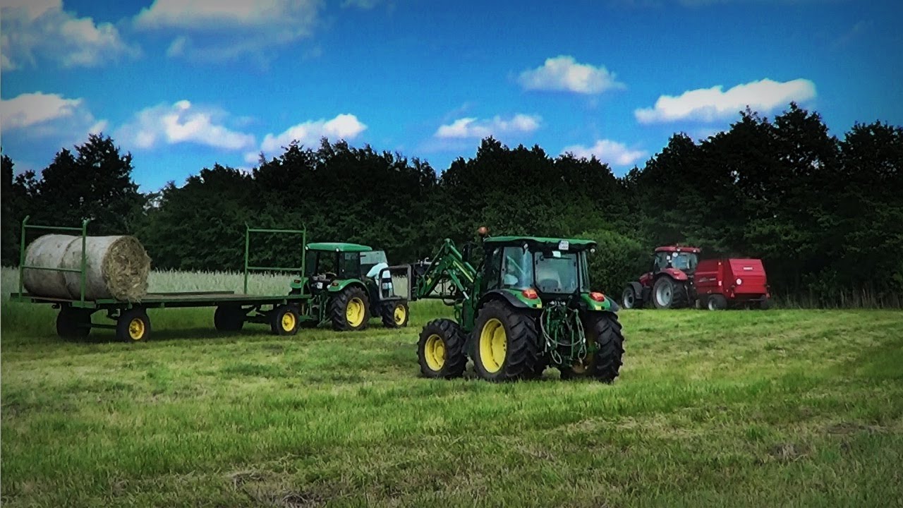 Sianokosy 2014 ☆ 2x Case, 2x John Deere, Ursus ㋡ MafiaSolec