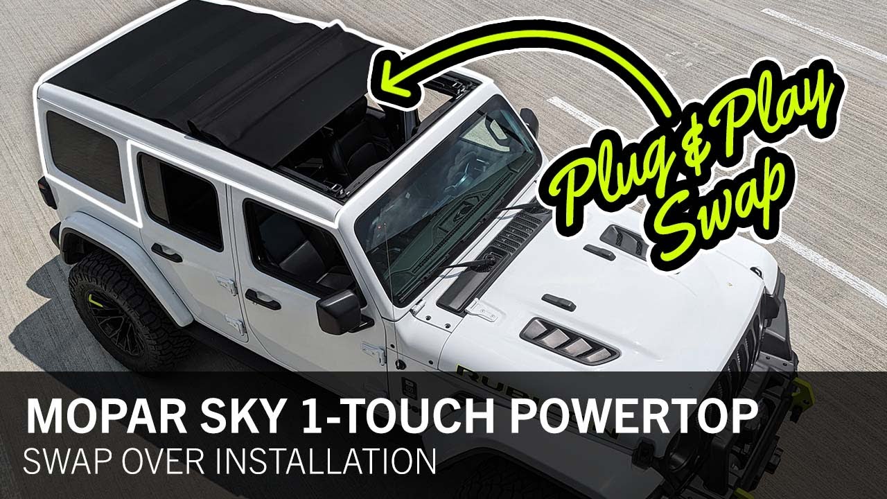 Подключается ли электропривод Mopar Sky One-Touch к верху? Разъяснения по замене верха на Jeep JL!