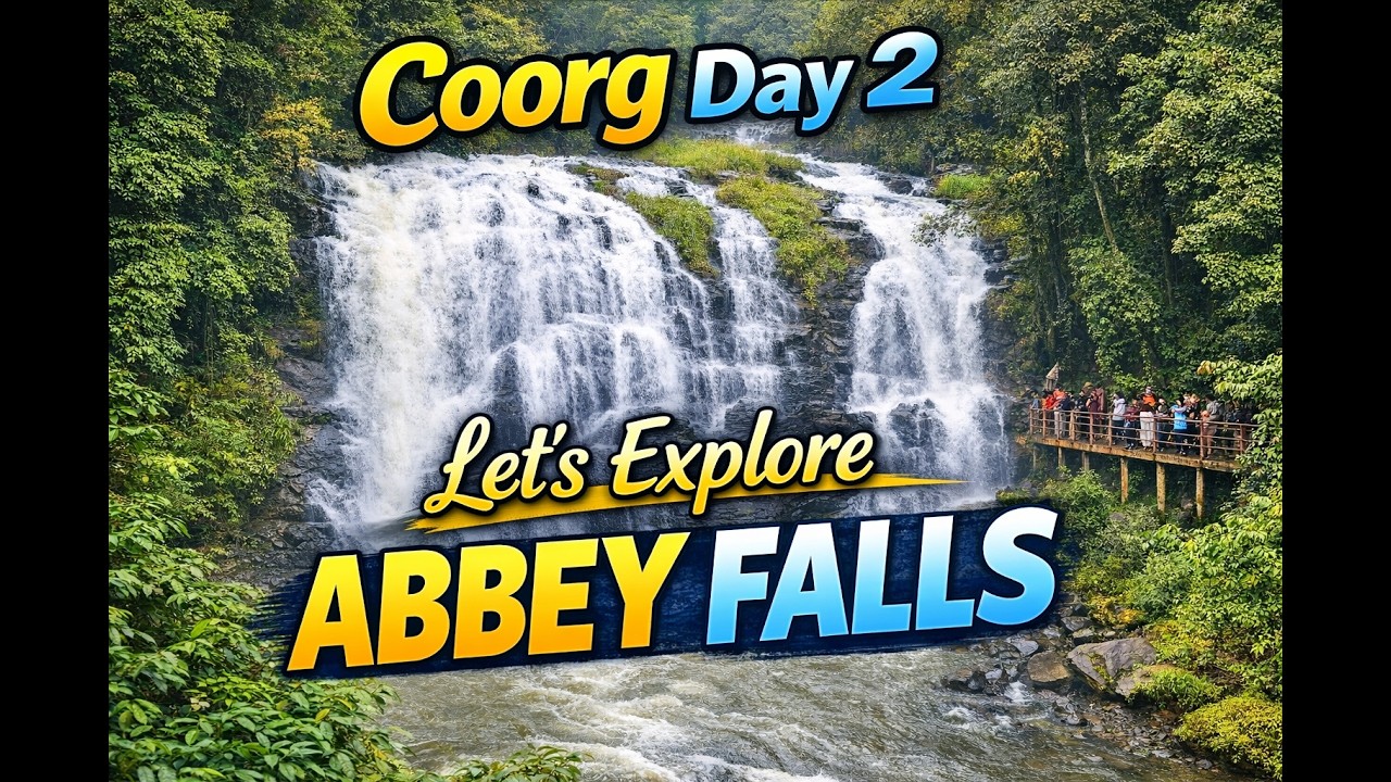 🔥Coorg Day2 Vlog 😍|Abbey Falls Madikeri 💦|Must Visit Place in Coorg  #coorg #abbeyfalls #coorgtravel