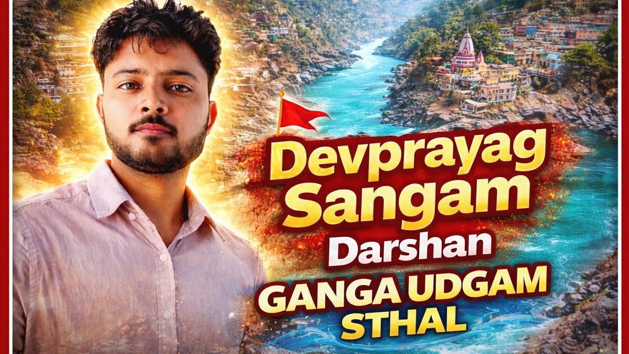 #devprayag Sangam, अलकनंदा और भागीरथी का संगम- गंगा का बनाना