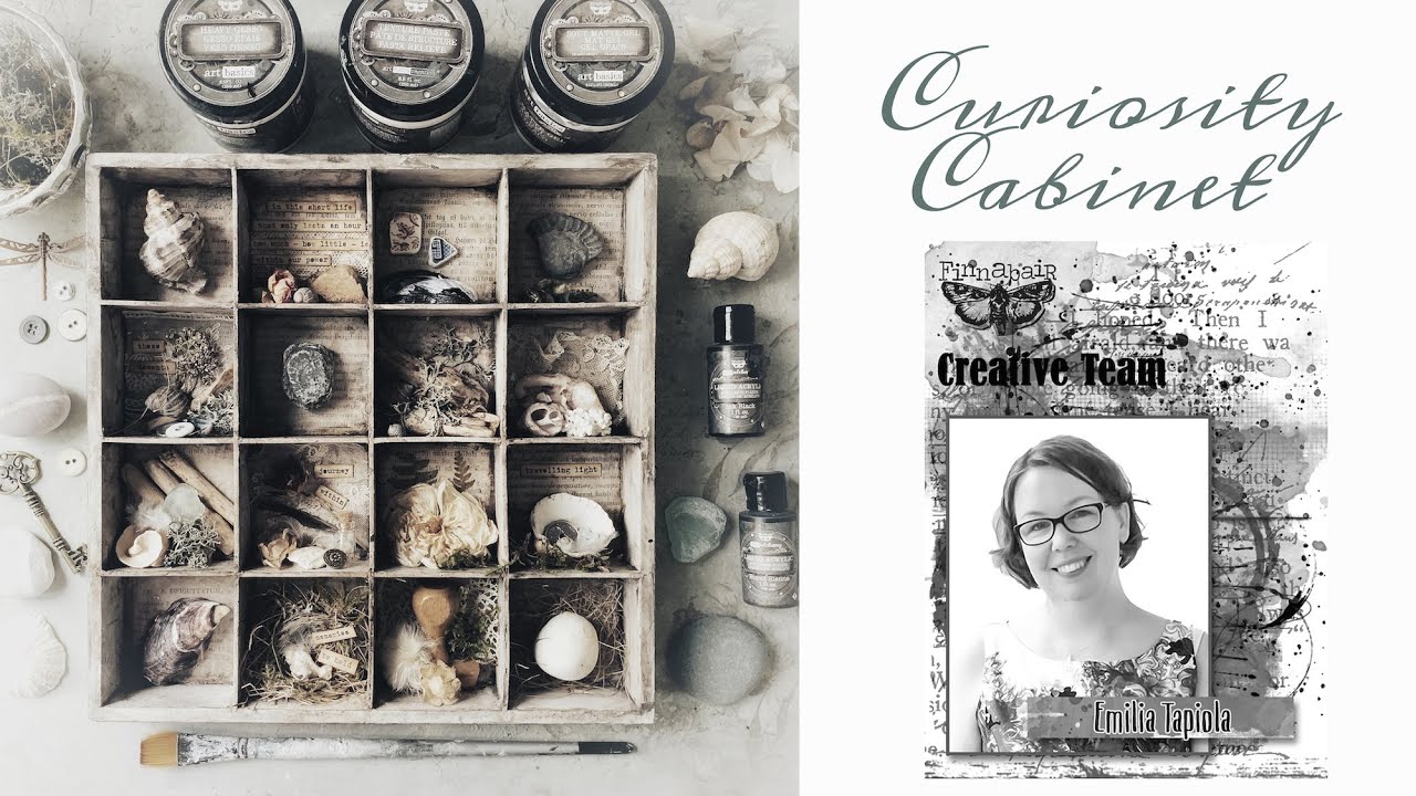 Vintage Curiosity Cabinet by Emilia Tapiola