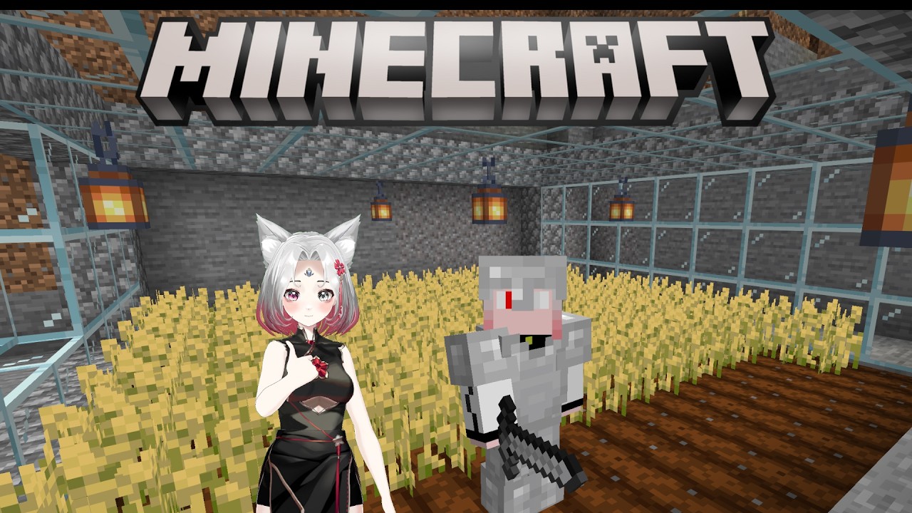 【#バ美マイクラ】【#minecraft 】　牧場と橋と海底トンネル作りたい