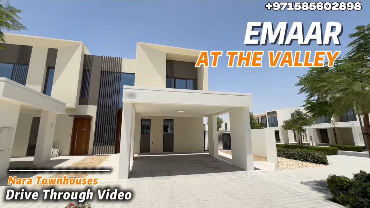 Nara Townhouses at the valley by Emaar - Drive Through video