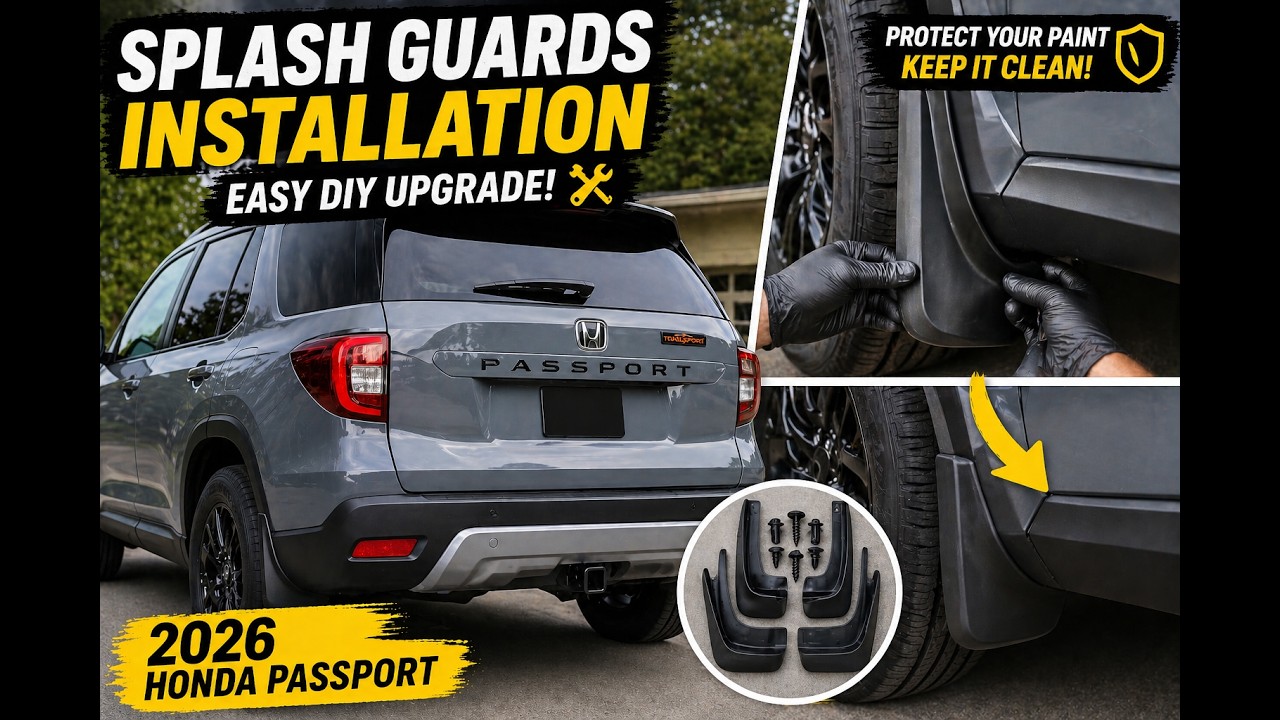 2026 Honda Passport | OEM Splash Guards Installation #DIY #SplashGuards  #carcare #Satisfying