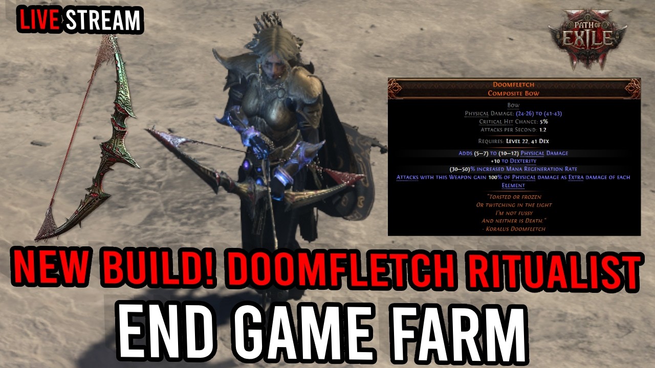 New Build!!! Doomfletch Ritualist is HYPE - Live Stream
