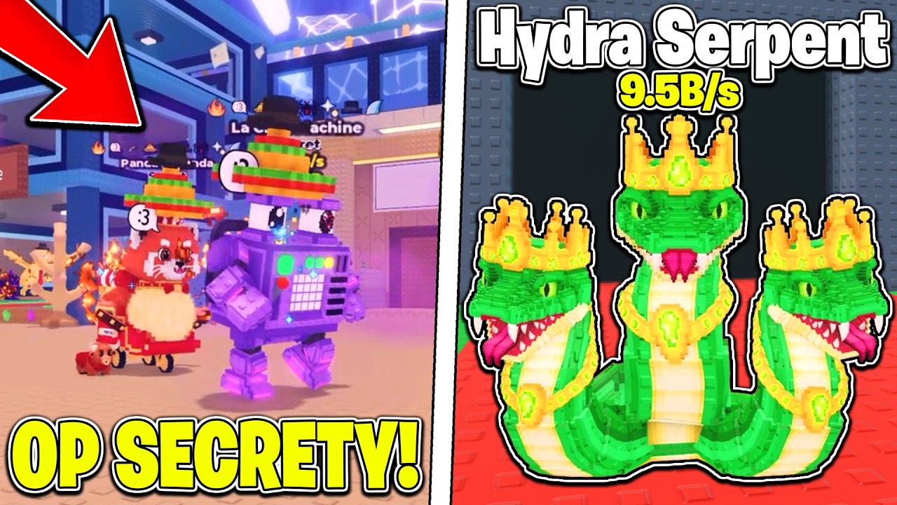SAMMY ADDED THE NEW OP HYDRA SERPENT IN STEAL A BRAINROT! Roblox