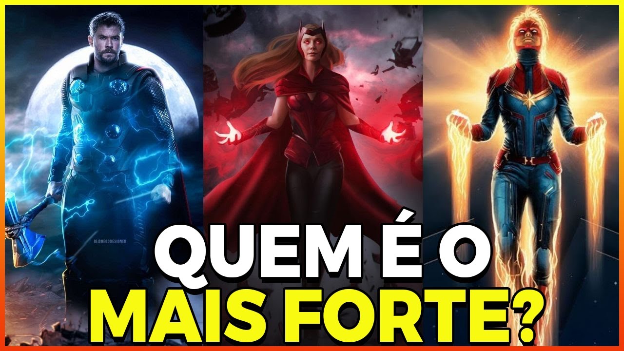 ✅[Incrível] Os 10 Vingadores Mais PODEROSOS Da Marvel. (UCM)