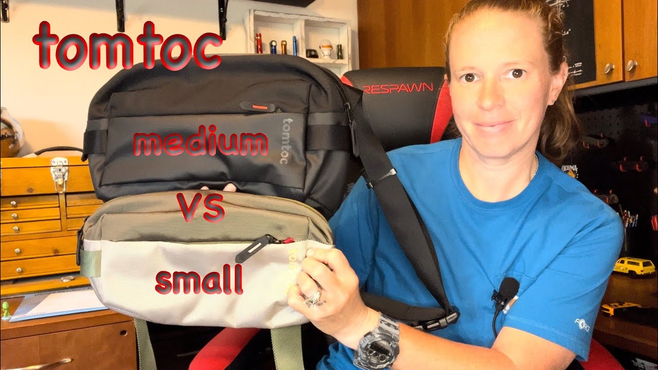 tomtoc sling - Small VS Medium Comparison | Everyday Carry | Be Prepared