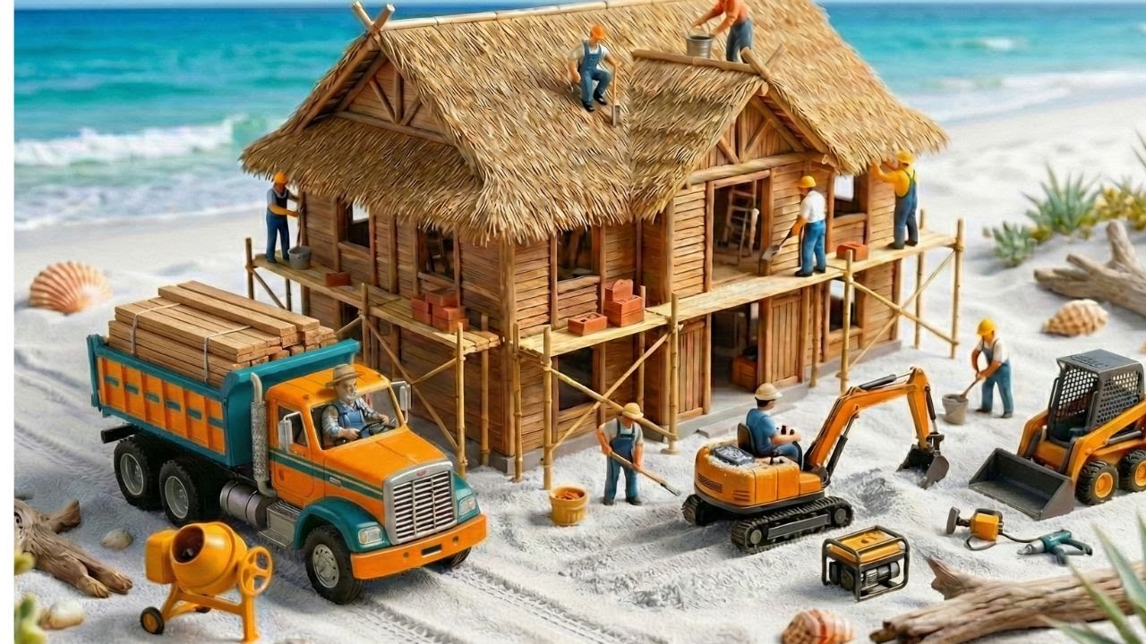 Miniature Project: 5-Star Wooden Resort Construction Project creative | RC Song