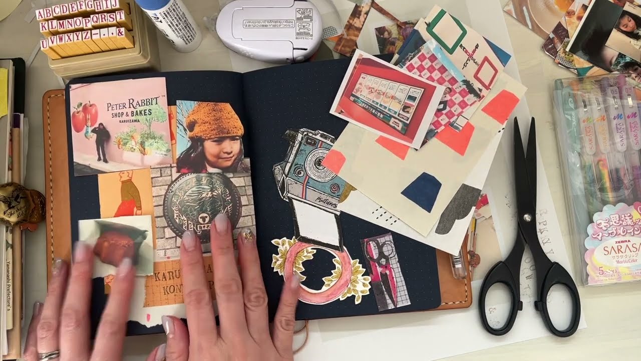 Journal With Me - Navy Pages Notebook (April Stationery Selection box)