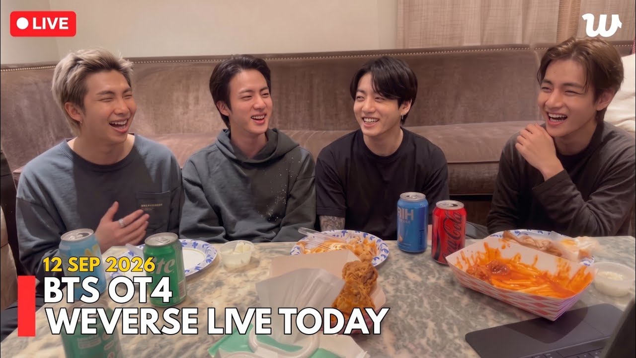 🔴 [SUB] Полная трансляция BTS (Тэхён, Чонгук, Джин и RM) на Weverse Live &mdash; СЕГОДНЯ (12 sep 26) 💜