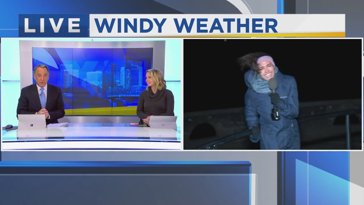 FOX 12’s Anne Campolongo faces extreme Gorge wind at Crown Point for the first time