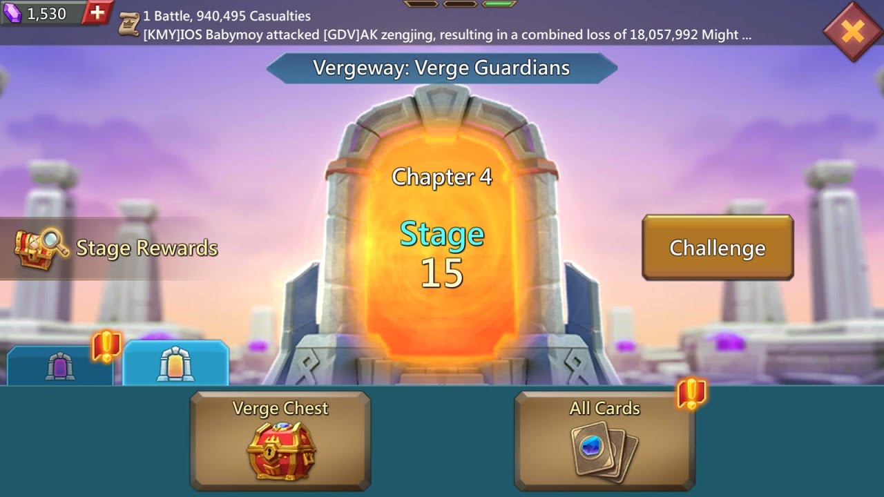 Lords Mobile Vergeway Chapter 4 stage 15