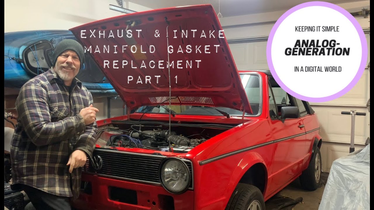 Exhaust/Intake manifold Gasket replacement - 1980 VW Rabbit Convertible Project Episode 40