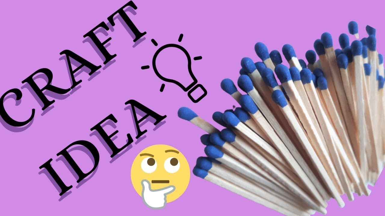 Match sticks craft idea/match sticks wall hanging/DIY/heart wall hanging/paper craft/easy creativity