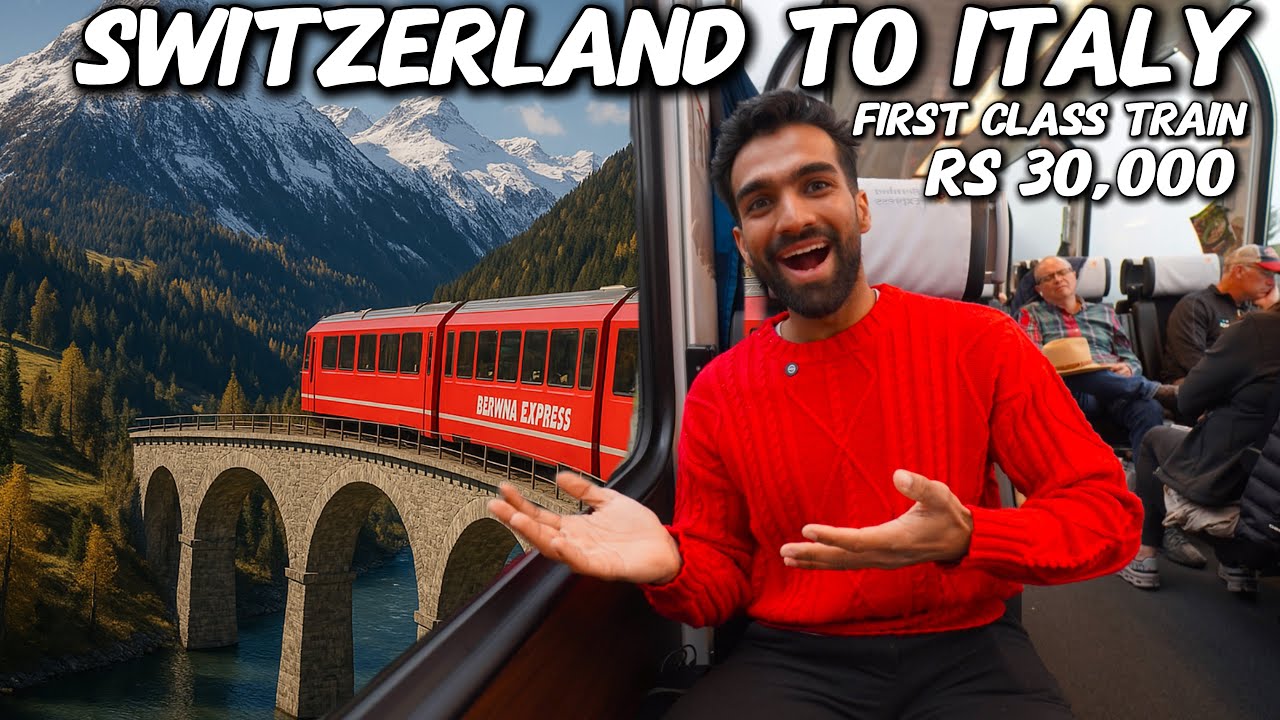 World’s Most Beautiful Snow Train Journey- Bernina Express Switzerland -(ട്രെയിൻ യാത്ര )