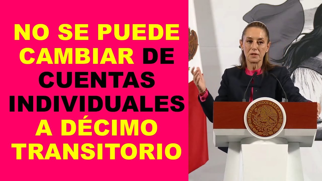 Soy Docente: NO SE PUEDE CAMBIAR DE CUENTAS INDIVIDUALES A DÉCIMO TRANSITORIO