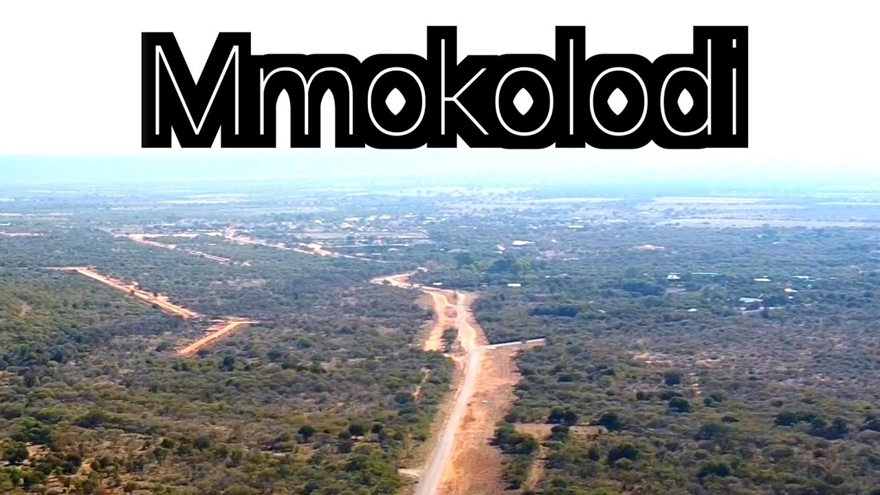 A drive through Mmokolodi Village Botswana.