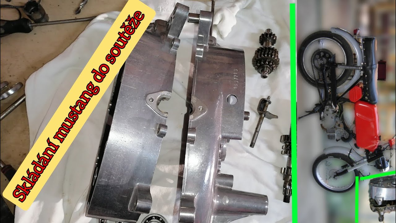 Jawa 50, skládání převodovky. Nový řadící automat. Soutěž o jawa 50 23 mustang