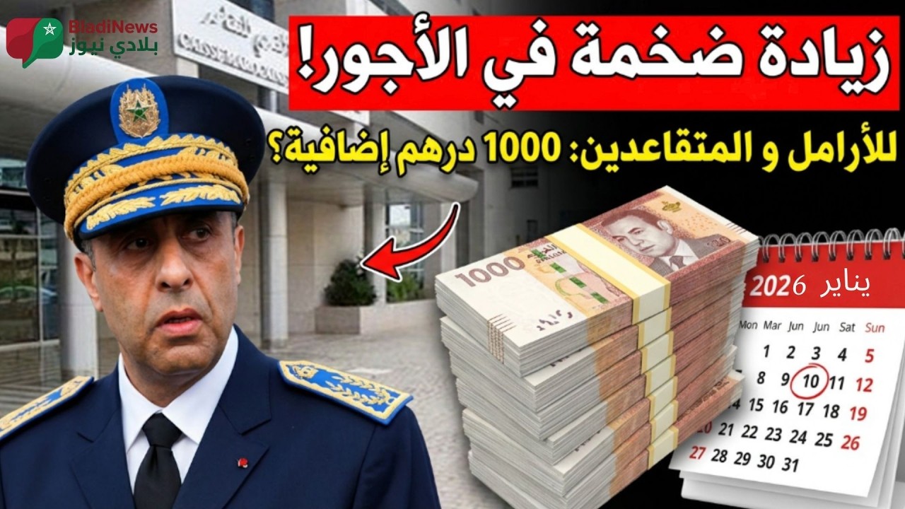 التقاعد في المغرب 🚨 أخبار سارة لأرامل ومتقاعدي الأمن الوطني! 2026 🇲🇦