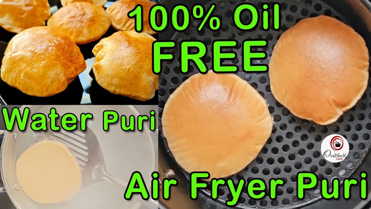 Oil Free Puri | Water Puri | Air Fryer Puri | Healthy Puri