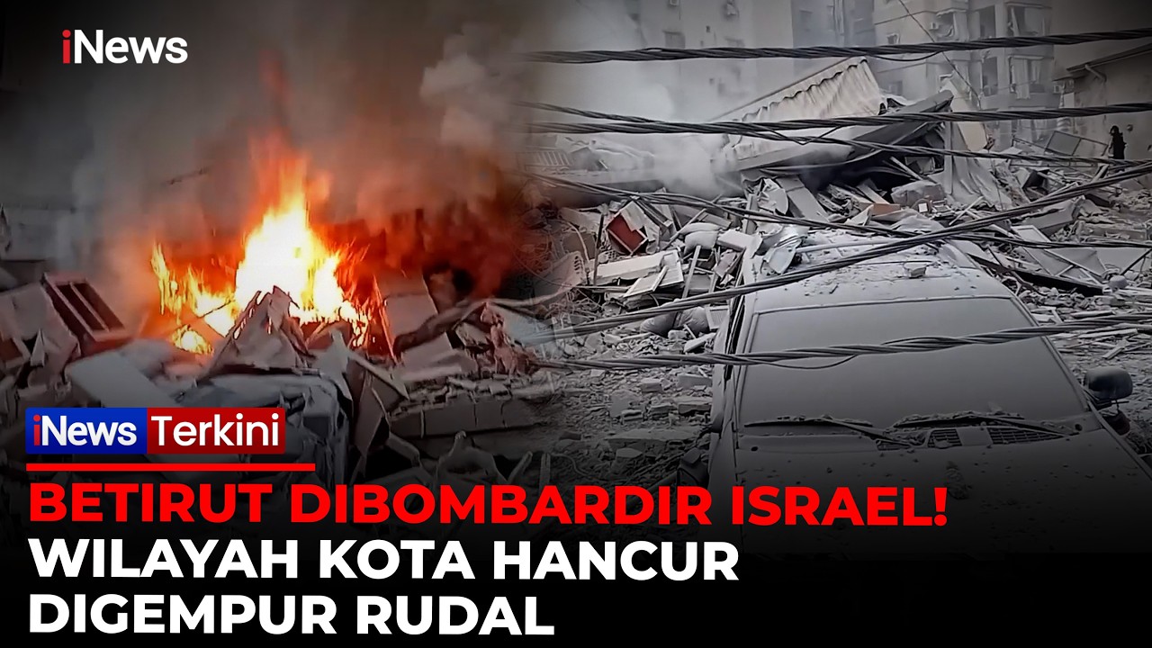 Serangan Israel Meluluhlantakkan Beirut! Ledakan Besar Guncang Ibu Kota Lebanon | iNews Terkini