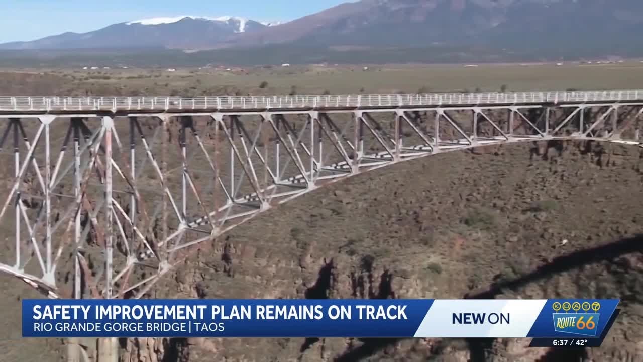 Rio Grande Gorge Bridge safety railing update