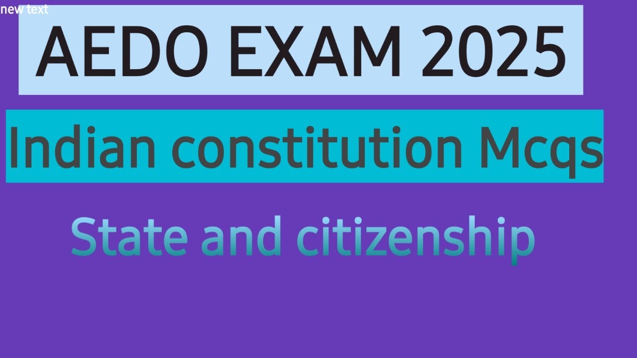 MCQs Indian constitution # state and citizenship # 72nd BPSC PT# AEDO EXAM 2025