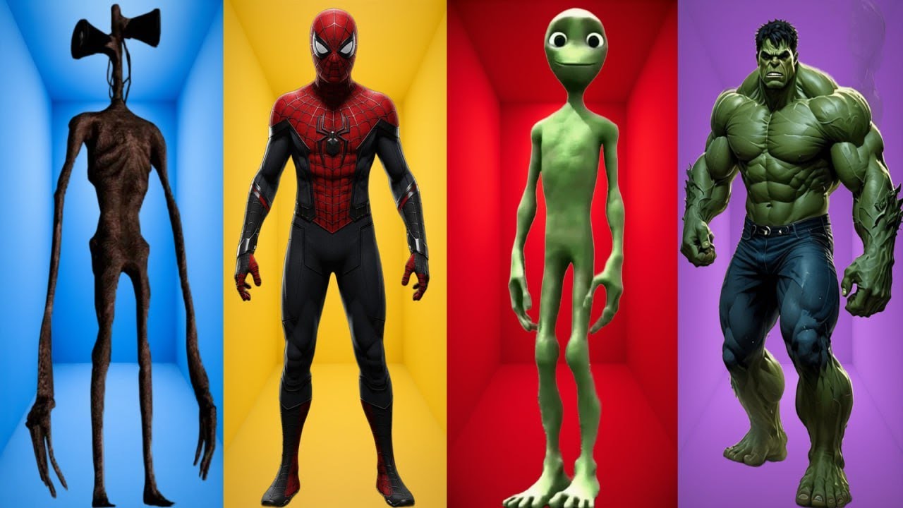 “Epic Tiles Hop 🔥 Coffin Dance |Siren Head, Spiderman, Alien & Hulk”