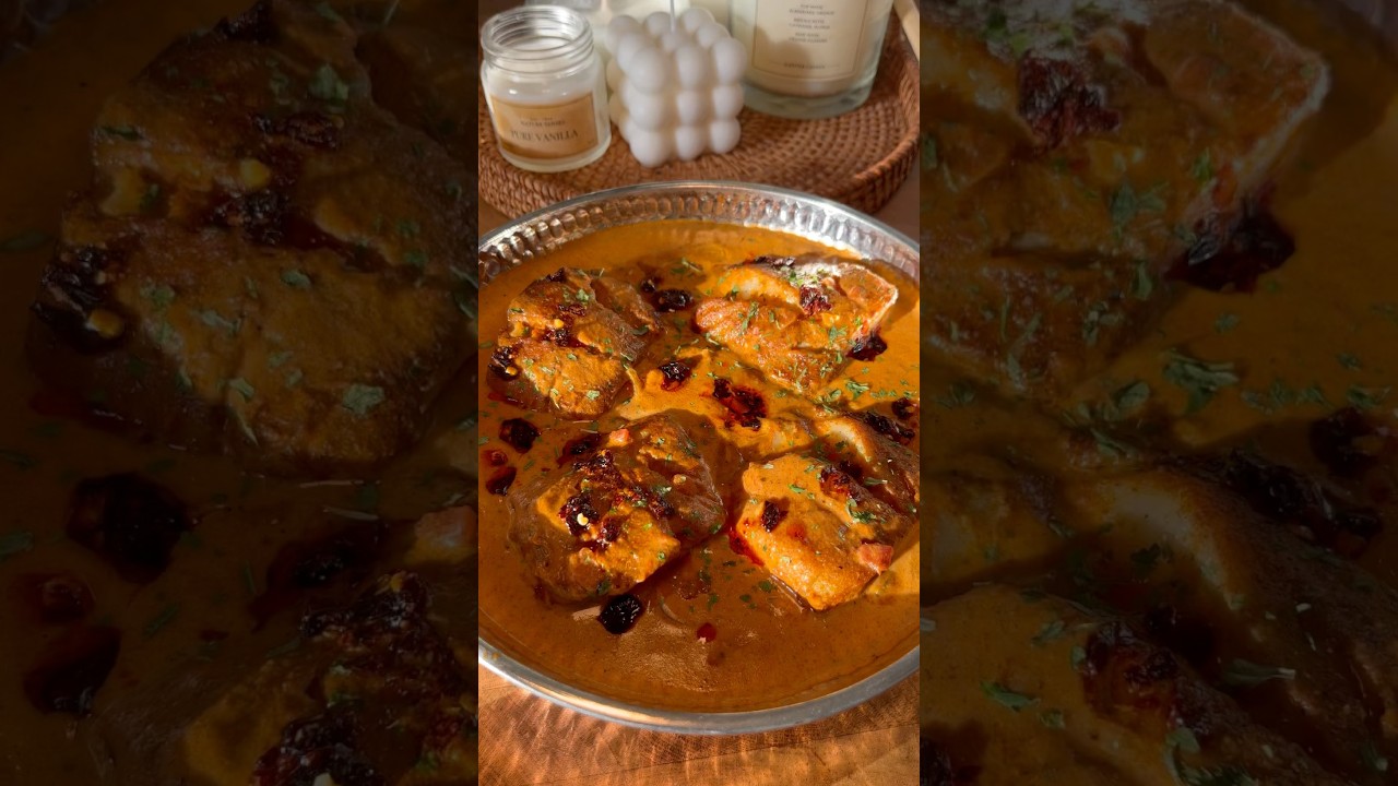 Cabillaud fa&ccedil;on butter chicken 😍 #recettefacile #recipe #recettesimple #recette