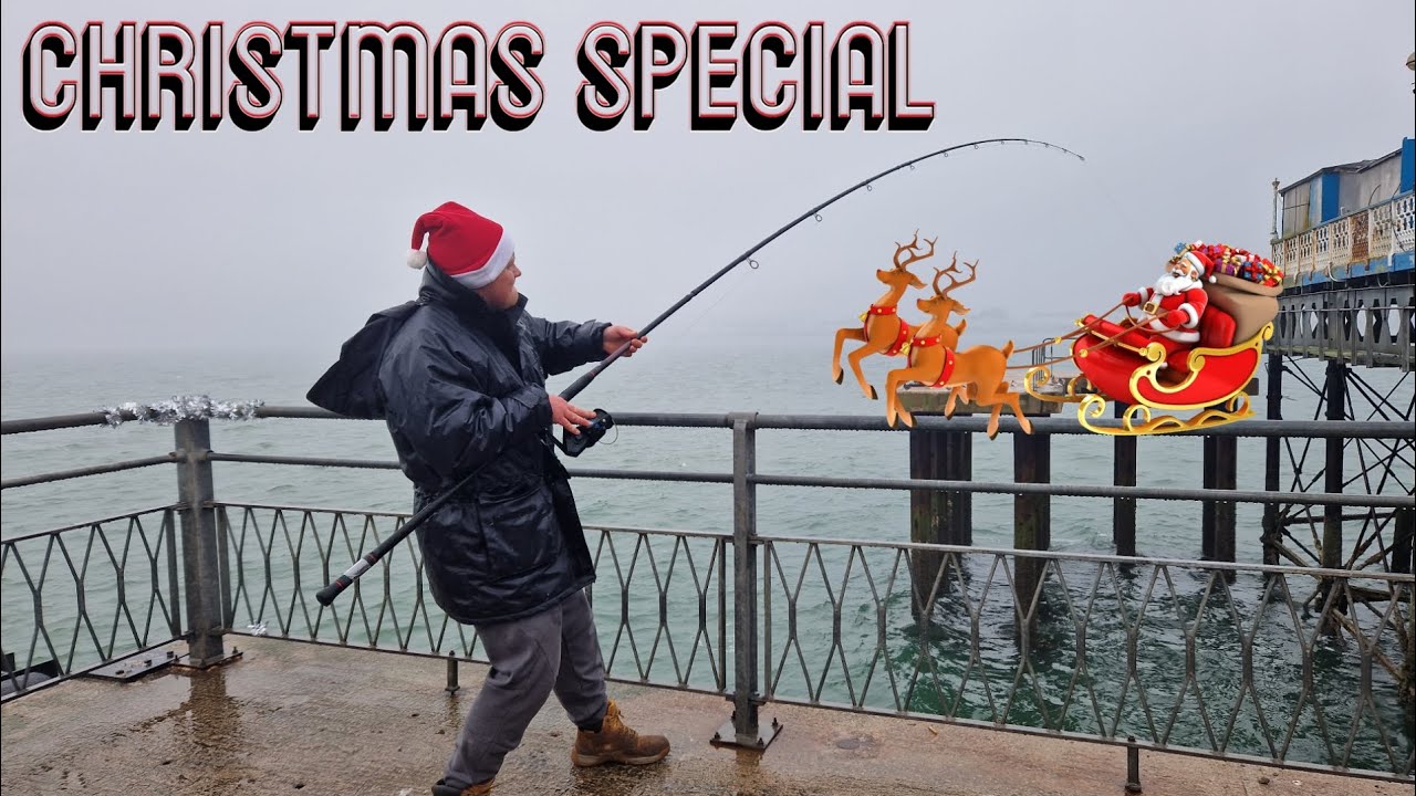 Llandudno pier fishing CHRISTMAS SPECIAL with that's a bite