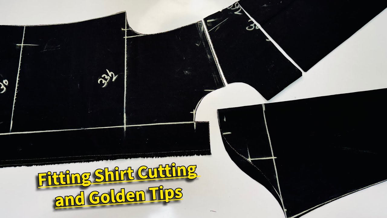 Fitting shirt cutting and golden tips for beginners / Shirt cutting easy method / Fitting shirt Cut￼